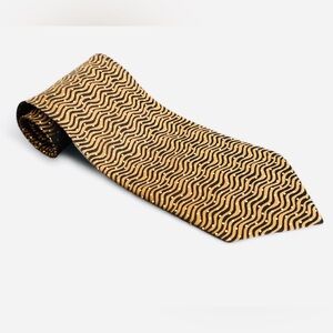 Brown Patterned Men's Tie